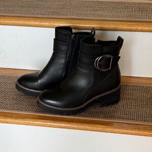 Black Leather Ankle Boots Blondo waterproof size 7